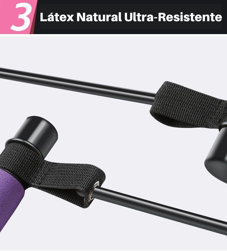 Barra com Elástico para Musculação - Pilates Stick