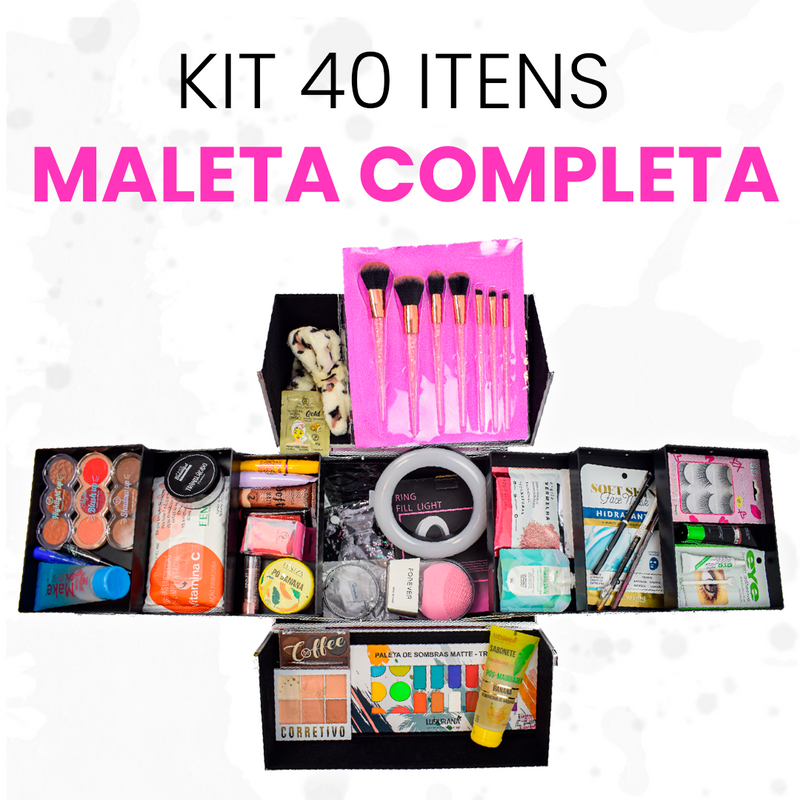 Kit Maleta 40 Itens Completa